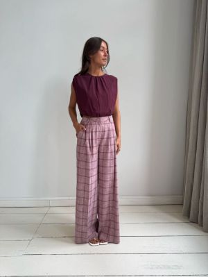  burgundy check