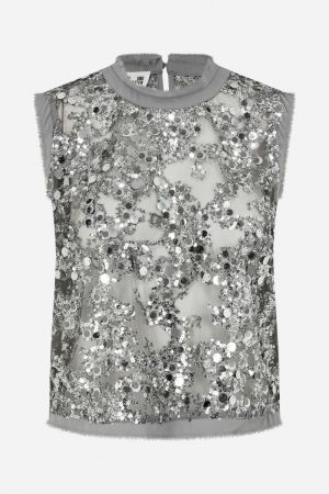 grey sequins
